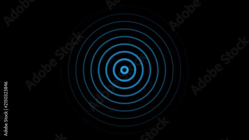 Radio waves background animation and Expanding arc waves motion graphics .Radio wave signal technology video concept