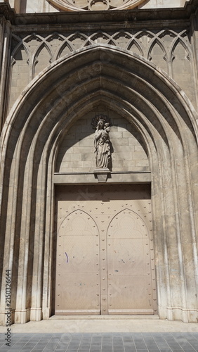 Portal der historischen Kirche San Agustin in Valencia, Spanien