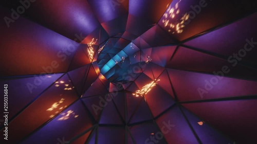Neon Synthwave Tunnel Loop Background for VJ and Gaming	
