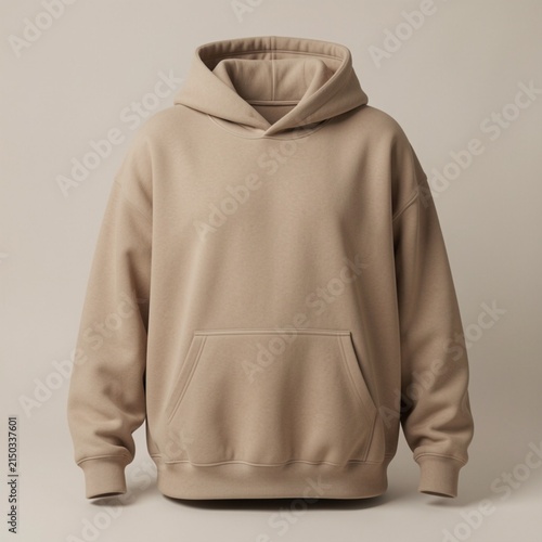 Oversized Streetwear Cotton Hoodie Mockup