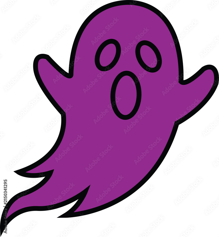 Naklejka premium Ornate Purple And Gold Halloween Enamel Pin Collection Featuring Ghost With Wings
