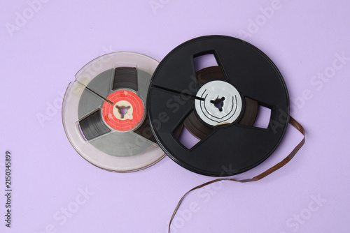 Konstfotografi A video cassette against a colored background
