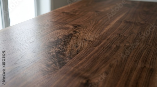 Dark Walnut Wood Grain Texture Surface Close Up Detail