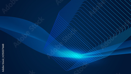 Abstract background with flowing lines. Dynamic waves. Vector illustration. modern line wave modern glow.