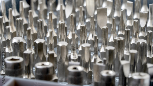 Shiny metal bits fill the frame with precision