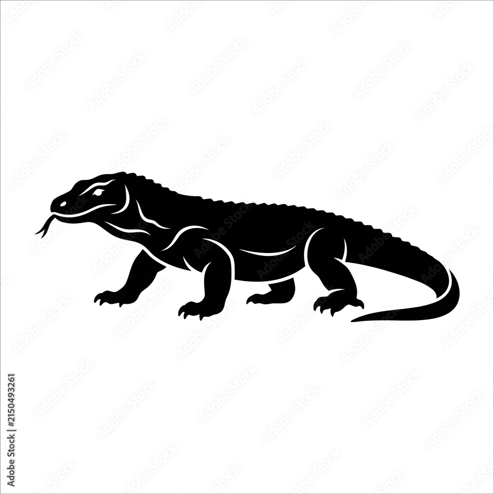 Obraz premium Black silhouette of a running greyhound dog in mid stride.