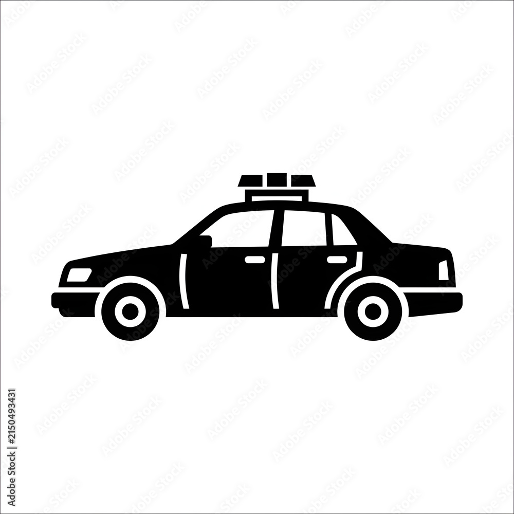 Fototapeta premium Black and white illustration of a vintage pickup truck.