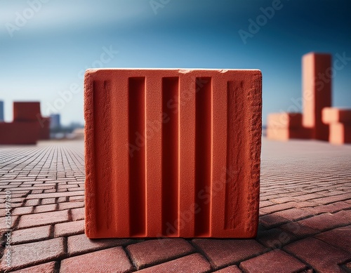 a single red brick representing construction and durability