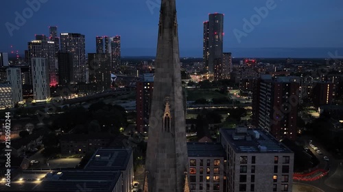 Salford Cathedral At Dusk