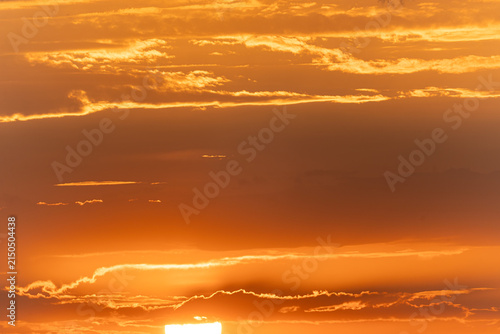 Photography sunset in the sky