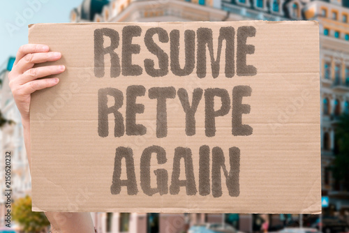 Foto "Resume retype again" Uploading and then manually entering the same data is draining