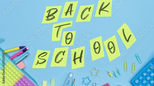Cinematic Back to School Stop Motion Greeting Animation
