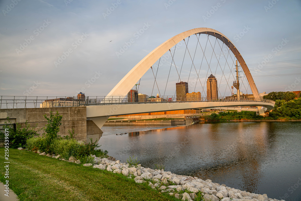 Naklejka premium Des Moines, Iowa