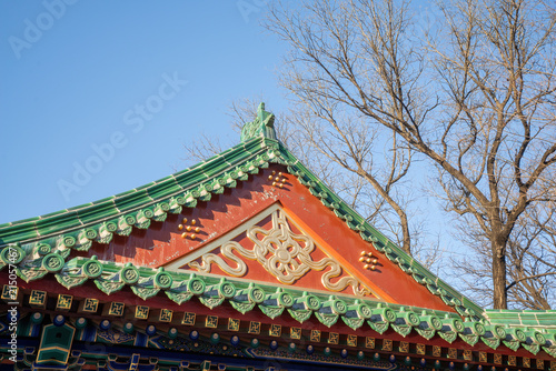 Architectural Landscape of Xumi Lingjing Scenic Area in Beijing Summer Palace