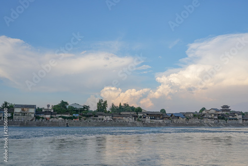 Scenery of Yuantong Ancient Town Chongzhou Chengdu Sichuan China