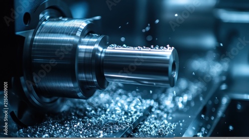 Metalworking process in an industrial machine