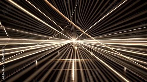 Dynamic Light Trails Creating Abstract Motion Effect