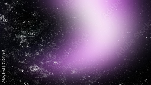 Abstract purple and black background with grunge texture and light flare, artistic backdrop with distressed surface and soft glowing gradient effect
