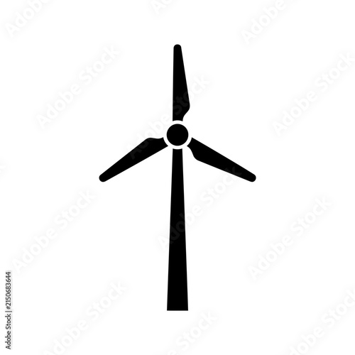 Turbine wind energy windmill in power eco renewable of icon clean green electricity symbol generator
