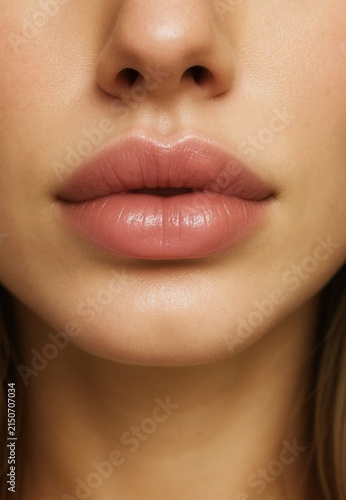 Perfect lips concept focusing on hydration, moisturized skin, and natural beauty.