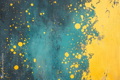 Vibrant splash of colors on textured background