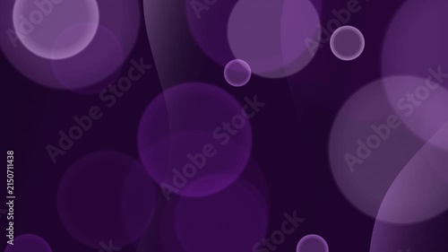 Abstract Dark Purple Background with Glowing Bokeh Circles and Soft Light Effects for Modern Graphic Design