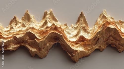 Golden silk fabric with soft folds and shiny texture, luxury satin textile background and elegant material concept
