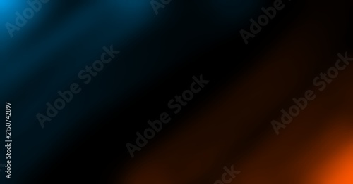 Abstract blue-orange gradient brush texture isolated on black, creating a bold, dynamic material aesthetic for modern banners and posters.