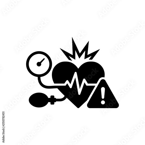 High Blood Pressure Warning Icon