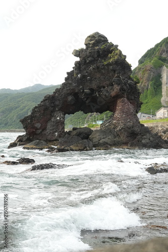 Madoiwa Rock Formation in Setana, Hokkaido