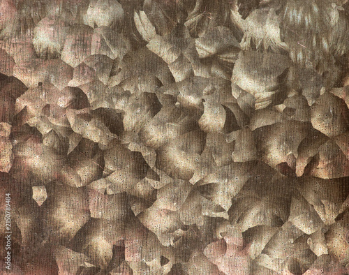 Canvas Print Galvanized metal surface texture background with crystalline spangle pattern ste