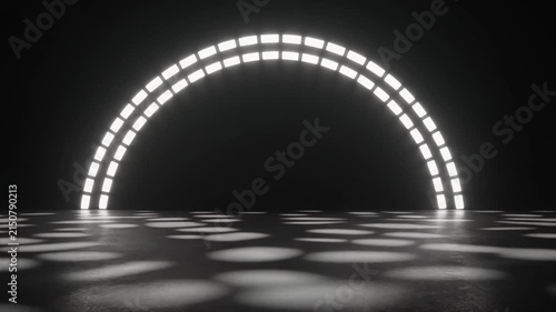 underwater tunnel with soft blue light and gentle water reflection