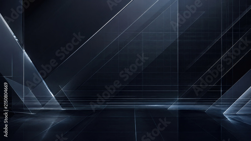 Glass tech on black background