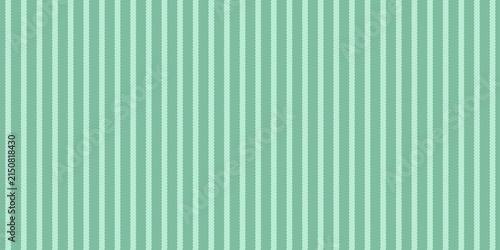 Seamless sage green and mint vertical striped pattern. Soft scalloped lines background for textile, fabric, wrapping paper, wallpaper, and cute modern design.