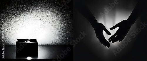 Hands in Light and Shadow