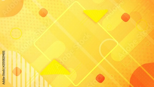warm yellow abstract geometric shape
