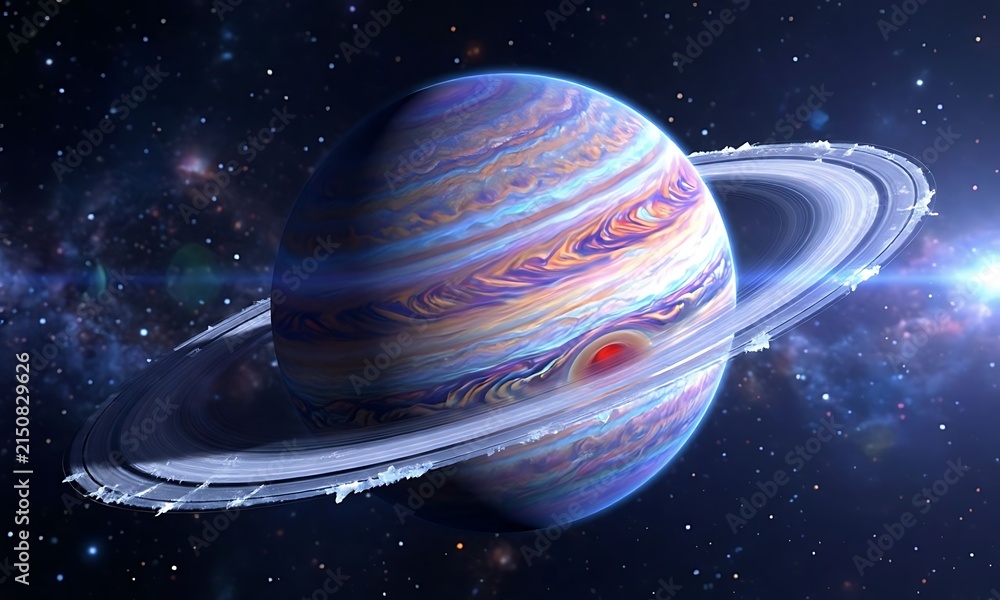 Naklejka premium planet in space