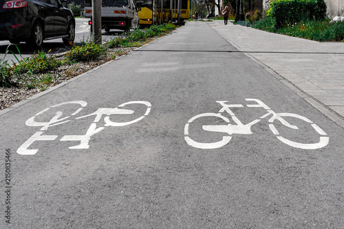 Dedicated Cycling Path with Clear Pavement Markings