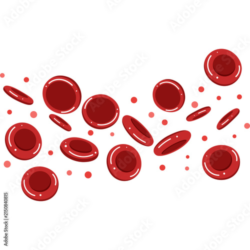 Canvastavla Red Blood Cell Illustration