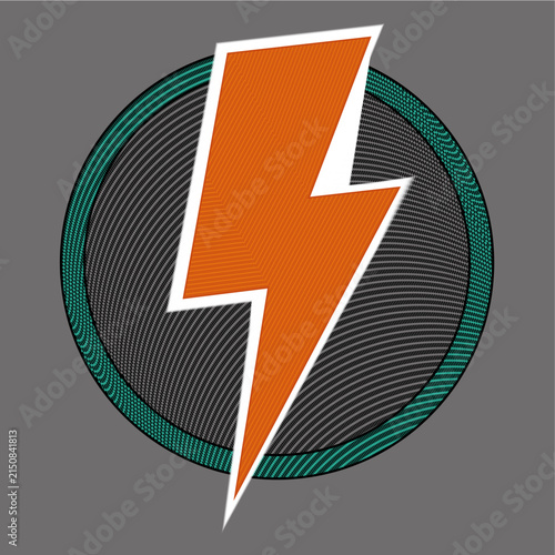 lightning icon vector illustration