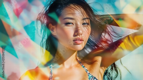Summer sun radiant beauty.