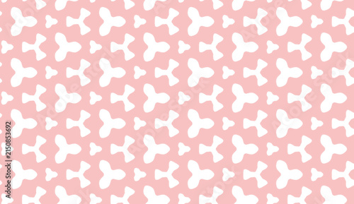 Seamless pink and white butterfly pattern textile design with repeatable motifs suitable for fabric, wallpaper, and packaging backgrounds