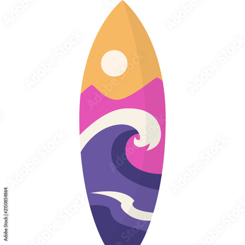 Photography Surf Board Vector