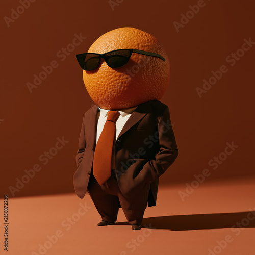 Orange Executive Corporate Leadership Concept
