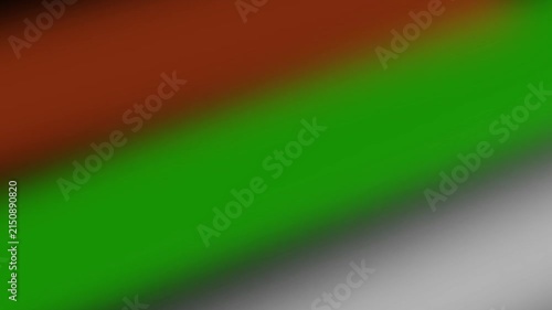 Abstract background with smooth diagonal color gradients of orange green and grey soft light transitions for modern digital design and creative projects
