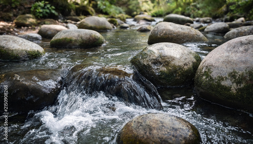 Obraz w ramie stream in the forest
