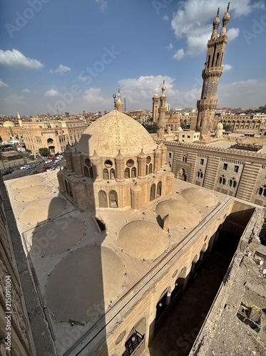 Photography A view from the historic Abu Dahab Mosque in Cairo, Egypt.
