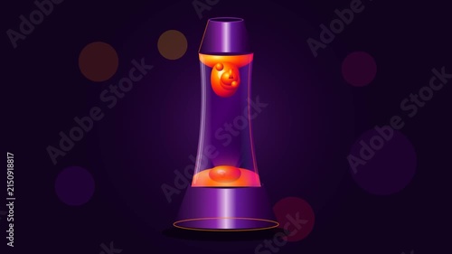 Animated Lava Lamp with Bouncy Fluid Motion for Retro Gaming Aesthetic