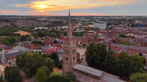 The St Peter and St Paul's Church, located in Kettering, Northamptonshire.