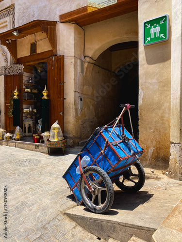 Typical transport cart at the Medina in Fez
